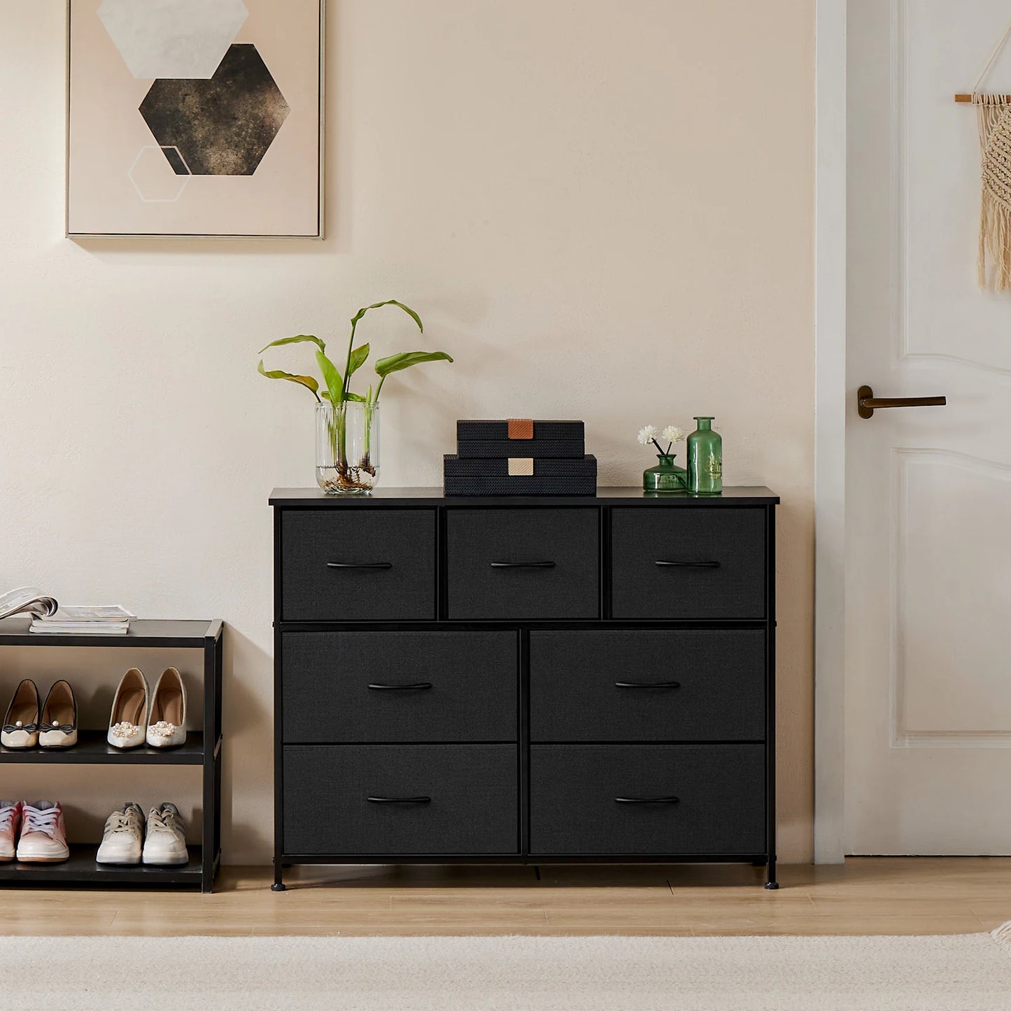 7-Drawer Fabric Dresser Organizer - Sturdy Storage Chest for Bedroom