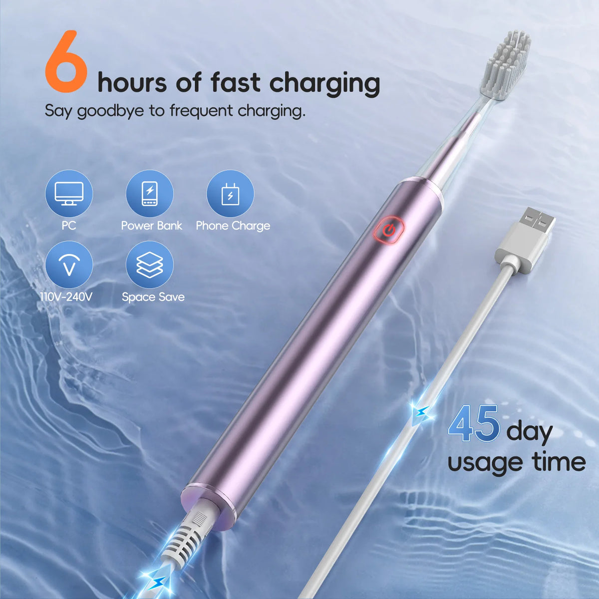 Portable Water Flosser and Electric Toothbrush Combo Set for Deep Oral Care