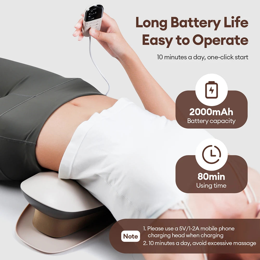 Electric Lumbar Traction Massager with Heat & Vibration