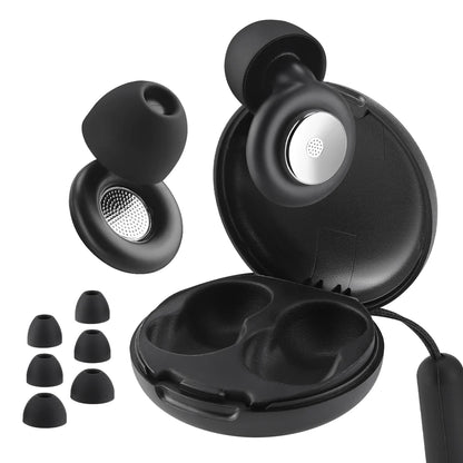 Reusable Noise Cancelling Silicone Sleep Earplugs with Travel Case