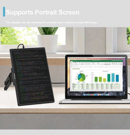 16" QHD Stackable Portable Monitor - Dual Screen Laptop Display 2560x1600