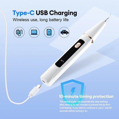 Ultrasonic Electric Teeth Cleaner & Tartar Remover for Professional Oral Care