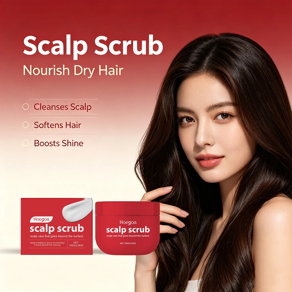 Deep Cleansing Scalp Scrub Exfoliator for Dandruff Relief and Oil Control
