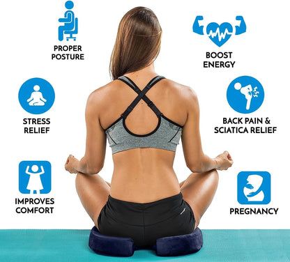 Ergonomic Gel Memory Foam Seat Cushion for Office Chair and Car