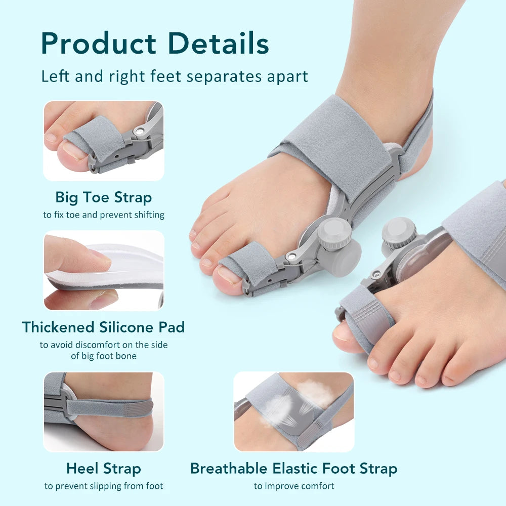 Adjustable Bunion Corrector & Big Toe Straightener for Pain Relief - 17