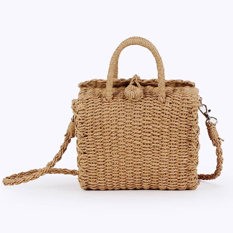 Luxury Woven Straw Beach Tote