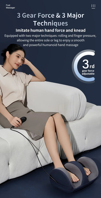 Multifunctional Shiatsu Foot and Leg Massager with Soothing Heat Therapy