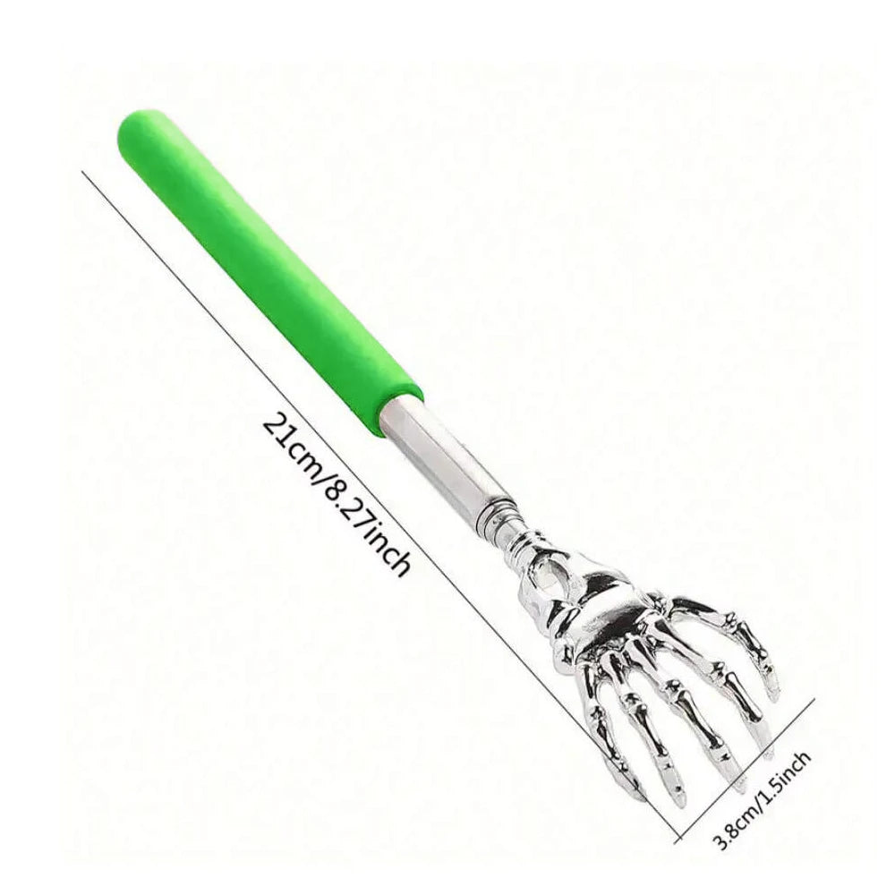 Telescopic Stainless Steel Back Scratcher - Portable Extendable Massager