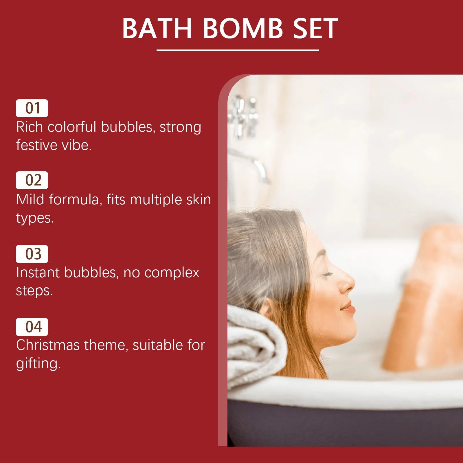 Natural Kids Bath Bomb Set - Aromatherapy & Skin Moisturizing Bath Balls - 4