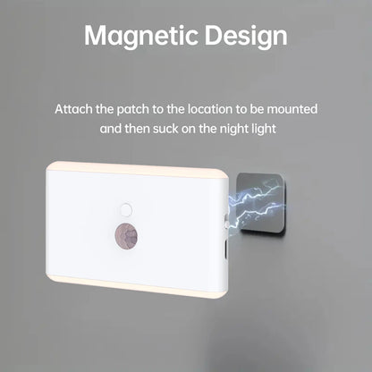 Rechargeable Motion Sensor LED Wall Sconce - Dimmable Color-Changing Night Light