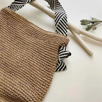 Luxury Woven Straw Beach Tote