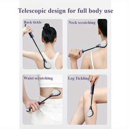 Telescopic Back Scratcher & Massage Tool - Portable Extendable Itch Relief