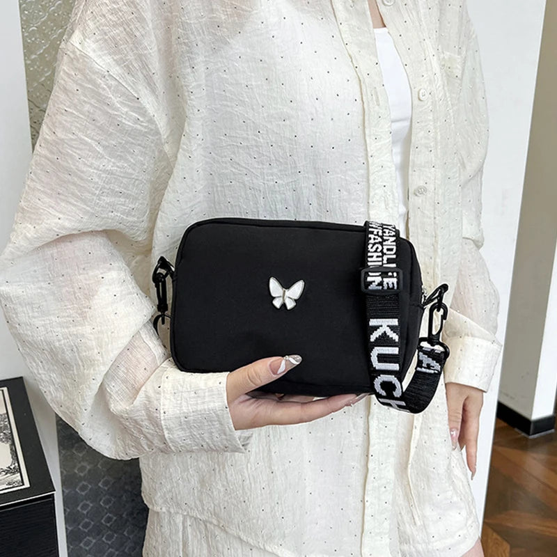 Luxury Quilted Nylon Crossbody Bag