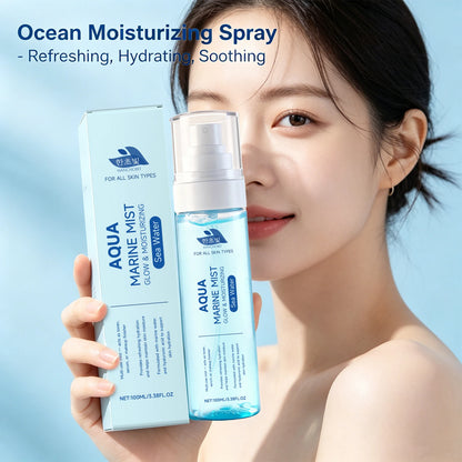 Marine Glow Hydrating Face Mist with Hyaluronic Acid for Dry Skin