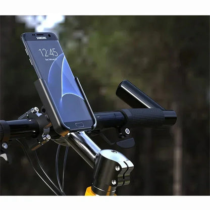 Heavy-Duty Aluminum Motorcycle & Bicycle Phone Mount - Secure GPS Holder
