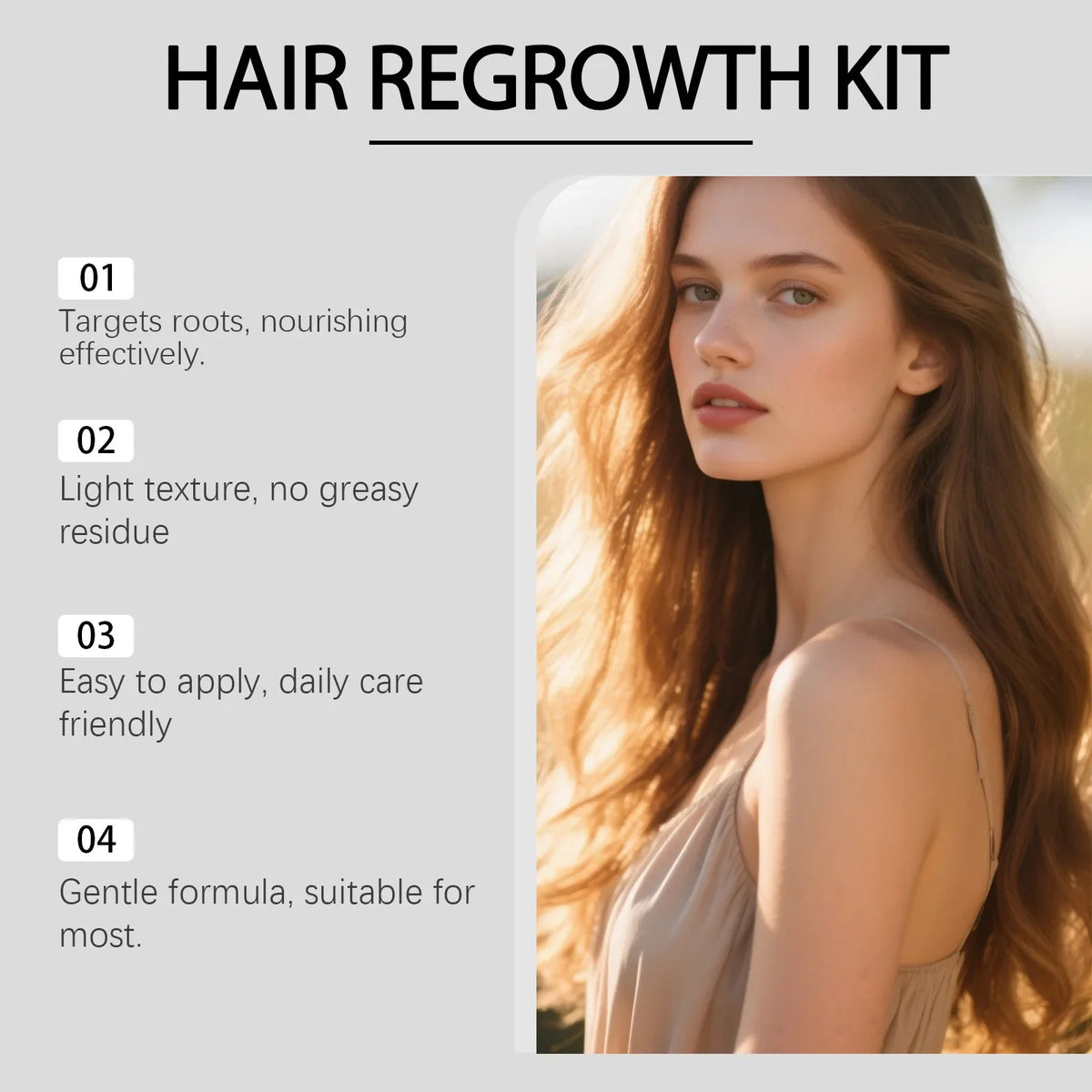 Microneedle Hair Regrowth Serum Kit - Scalp Nourishing & Micro-Infusion Treatment