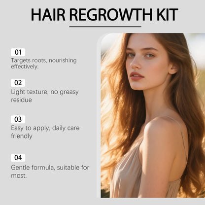Microneedle Hair Regrowth Serum Kit - Scalp Nourishing & Micro-Infusion Treatment