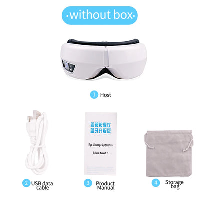 6D Smart Bluetooth Eye Massager with Heat & Air Pressure for Eye Fatigue