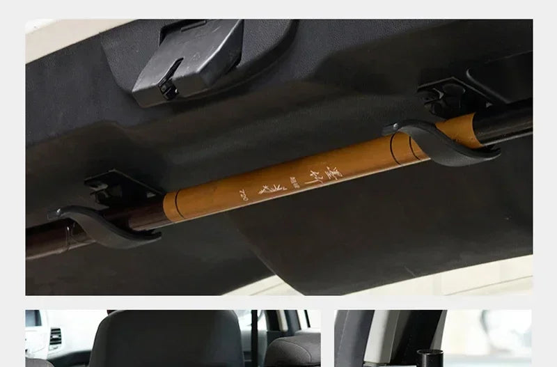 2PCS Car Trunk Umbrella & Grocery Hooks - Universal Organizer Clip