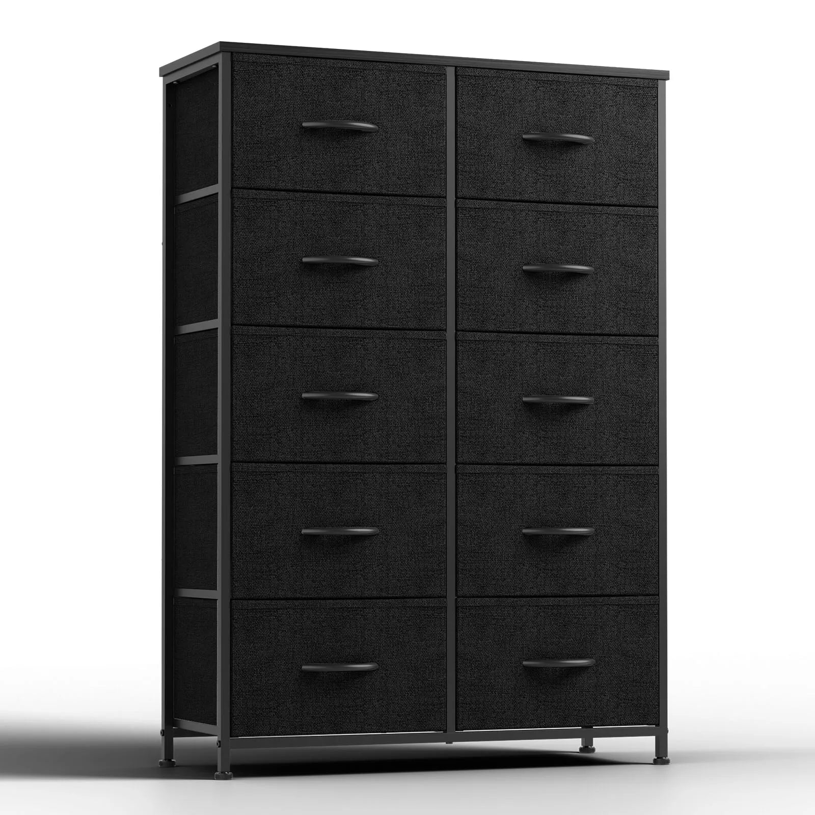 10-Drawer Fabric Dresser Organizer with Sturdy Steel Frame Storage Unit - 15