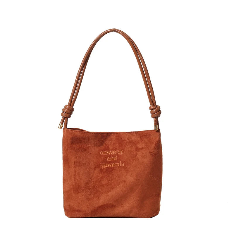 Luxury Retro Suede Tote