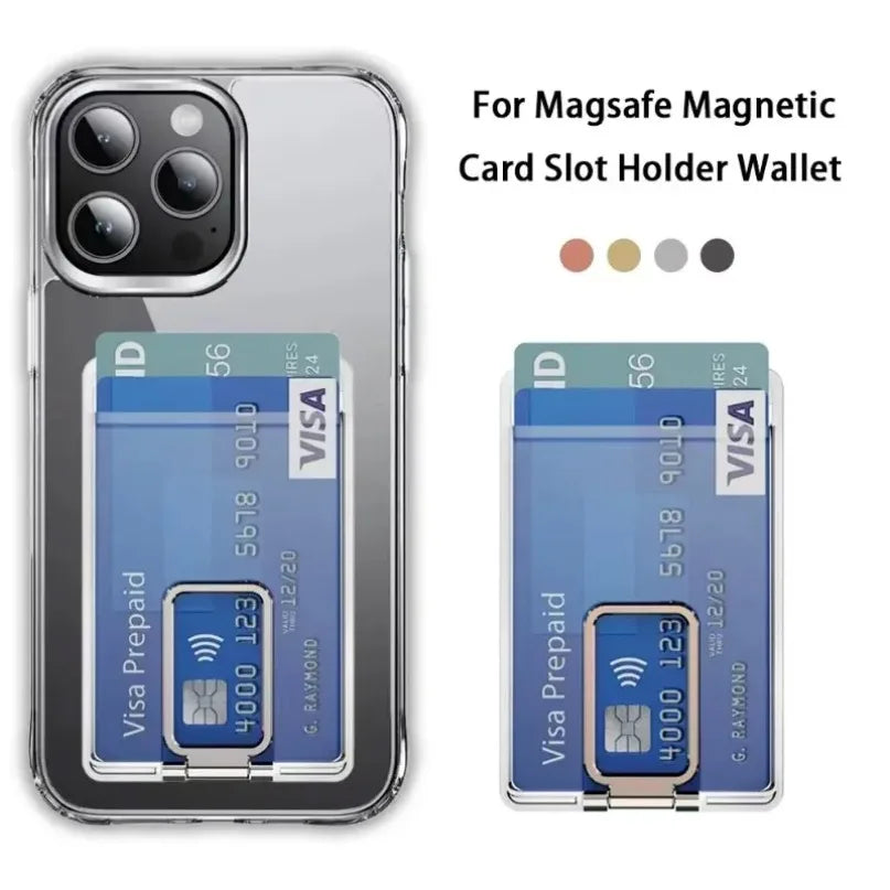 Magnetic Magsafe Card Holder & Stand for iPhone 16 15 14 13 12 Pro Max
