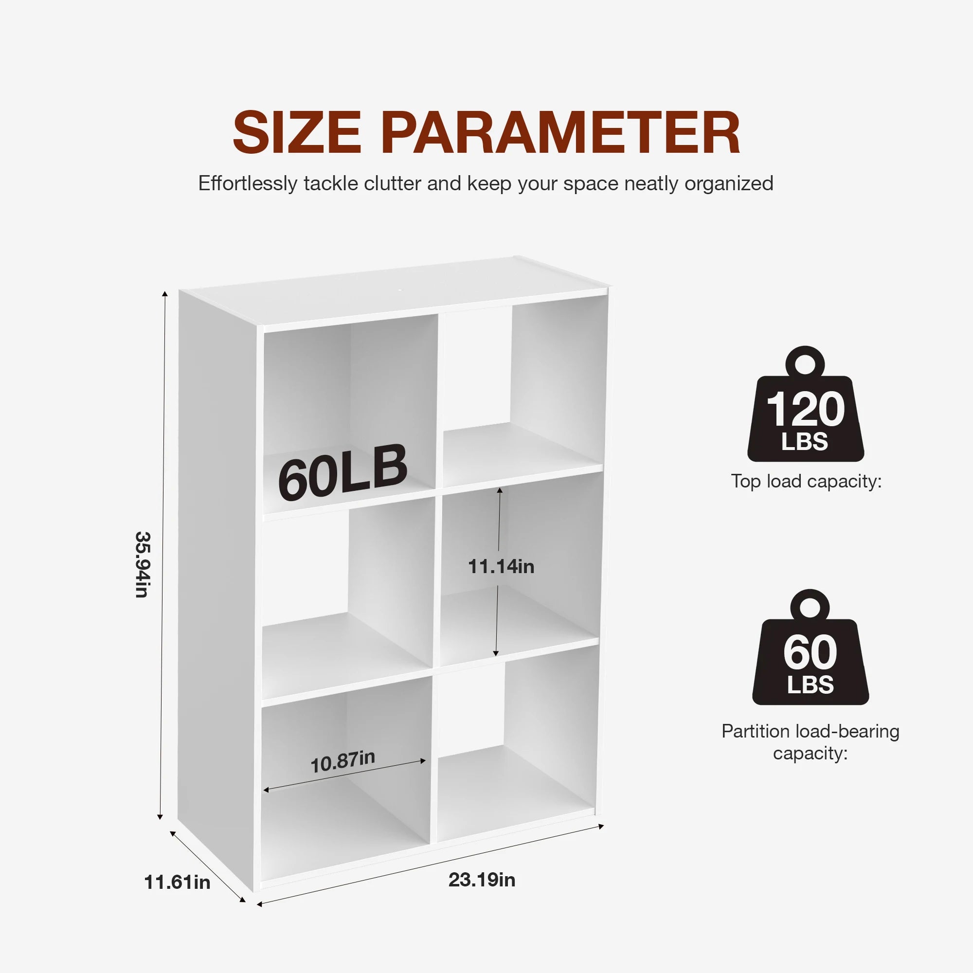 9-Cube Wooden Storage Organizer - Modern Open Bookshelf & Display Unit - 16