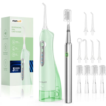 Portable Dental Oral Irrigator & Sonic Toothbrush Combo Set for Deep Cleaning