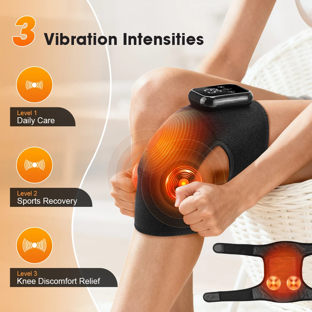 3-in-1 Heated Knee Shoulder Elbow Massager with Vibration - 36