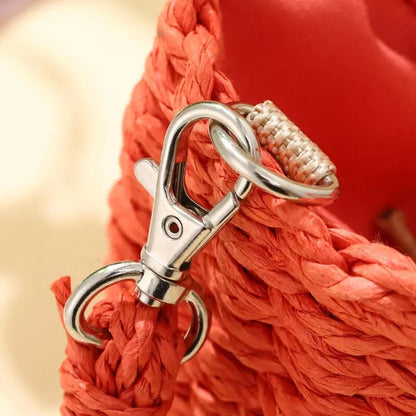 Luxury Half-Moon Straw Bag