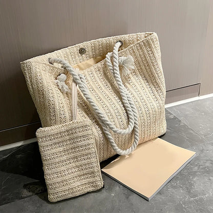 Bohemian Straw Tote