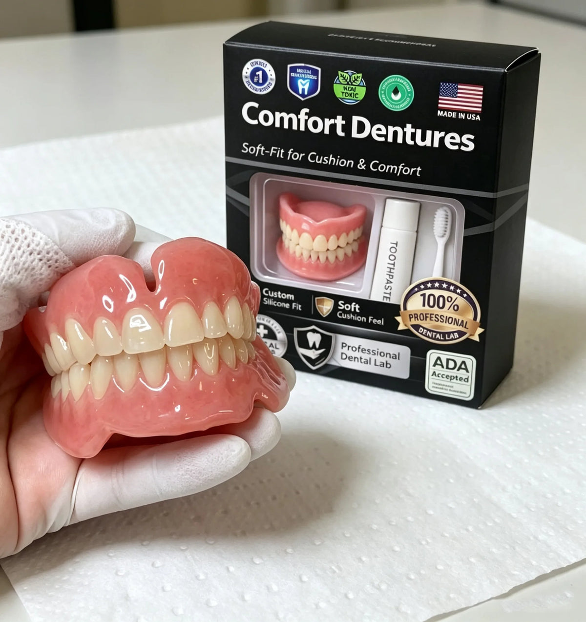 Moldable Silicone Cosmetic Teeth - Instant Smile Veneer Kit