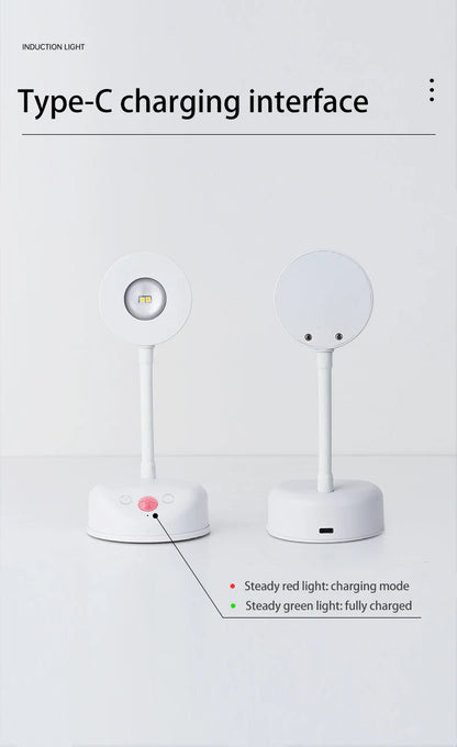 Wireless Motion Sensor LED Wall Light - Rechargeable Type-C Dimmable Indoor Lamp
