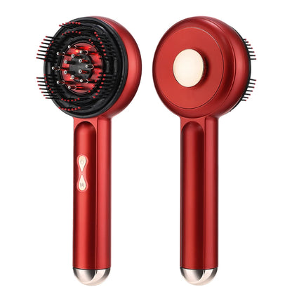 Electric Scalp Massage Comb with Infrared Light & Hair Oil Applicator