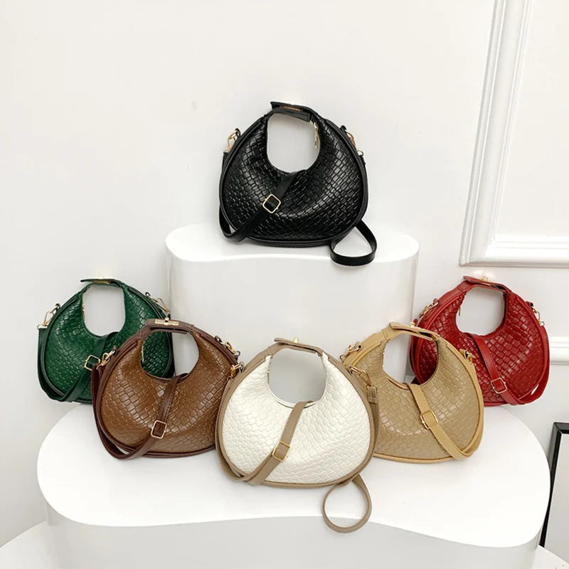 Luxury Half Moon Shoulder Bag