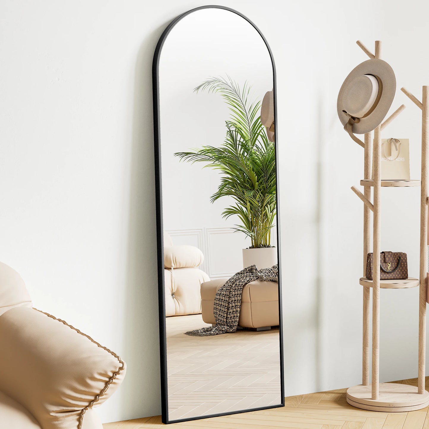 64" x 21" Full Length Standing Mirror – Floor, Wall-Mounted or Leaning