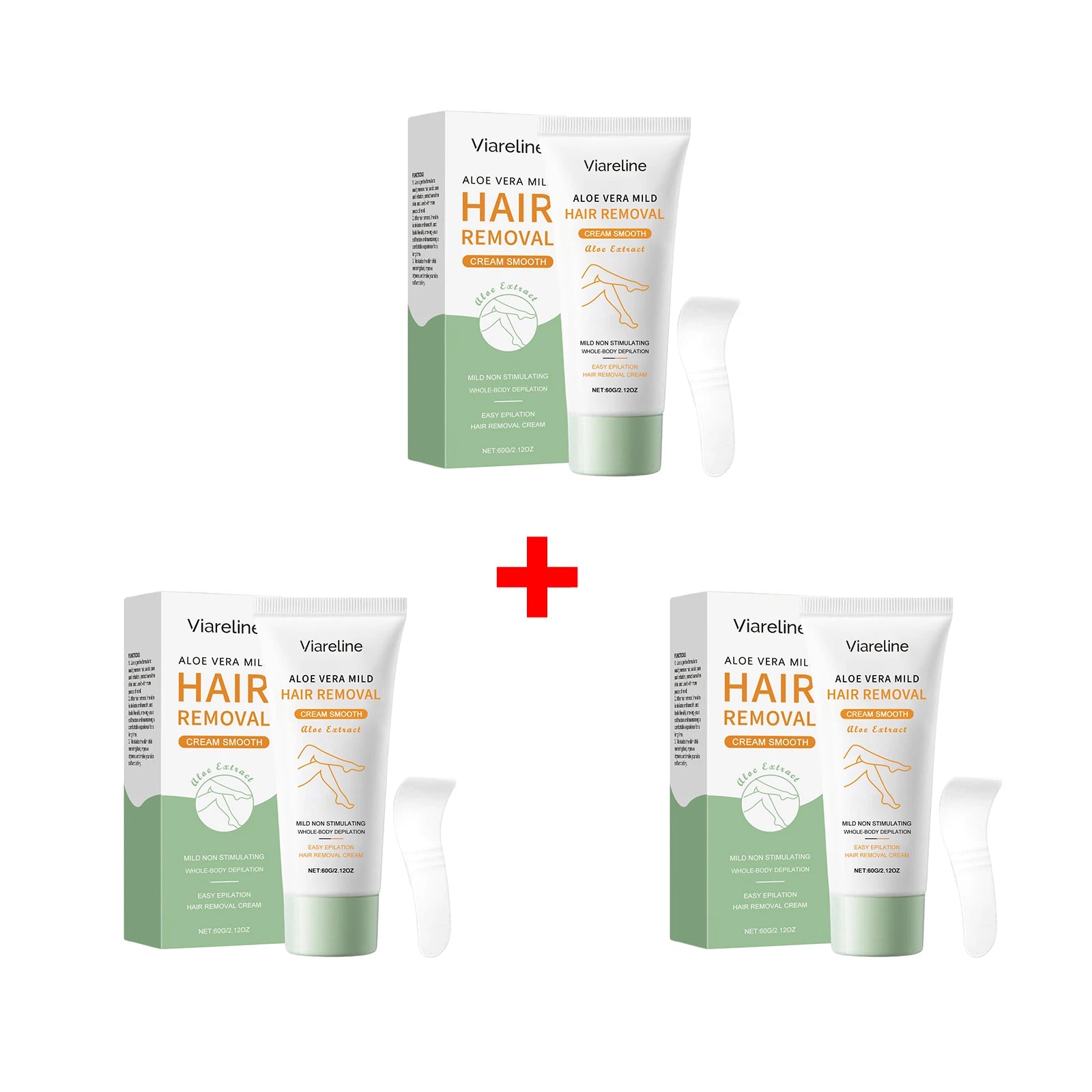 Aloe Vera Painless Hair Removal Cream - Gentle Whole-Body Depilatory for Smooth Skin - 13