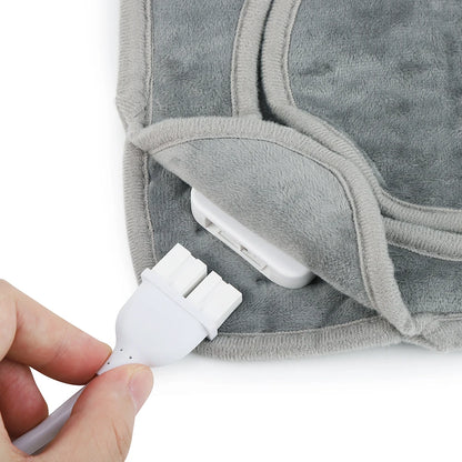 Electric Heated Foot Warmer - Adjustable Temperature & Timer Desk Heating Pad
