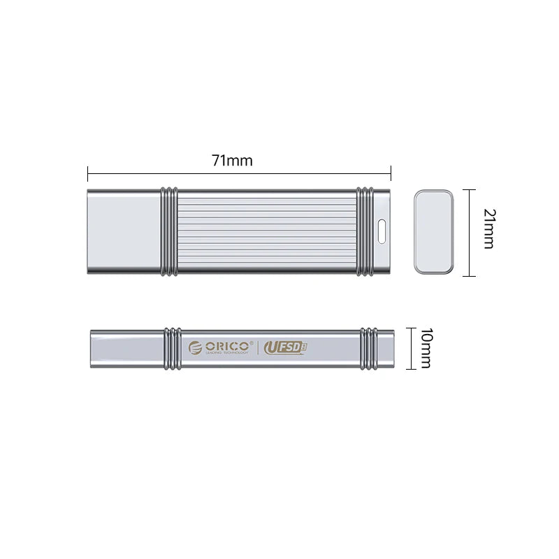 Ultra-Fast Metal USB 3.2 Flash Drive - High Speed 405MB/s Portable Storage