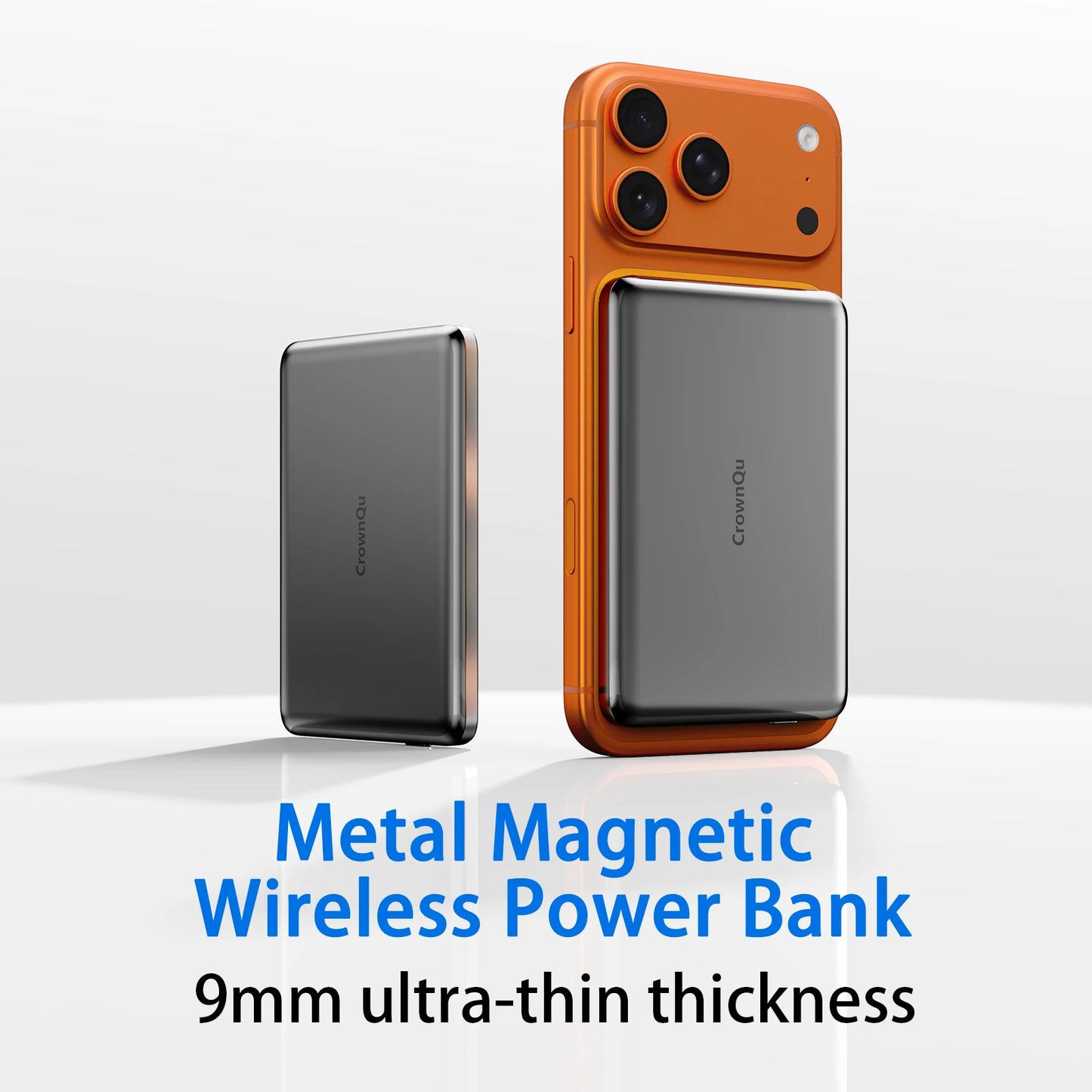 Magnetic Wireless Power Bank 20W Fast Charging Slim Metal Battery Pack