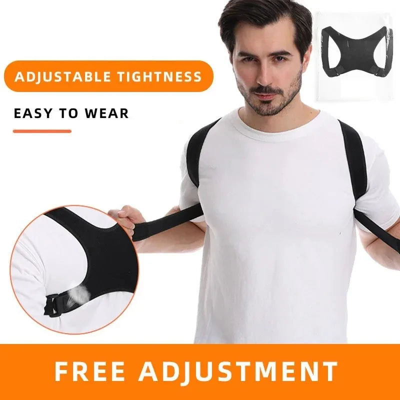 Adjustable Posture Support Belt & Back Brace for Spine Alignment - 2