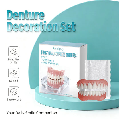 Instant Cosmetic Denture Kit – Temporary Smile Improvement & Natural Teeth Veneers