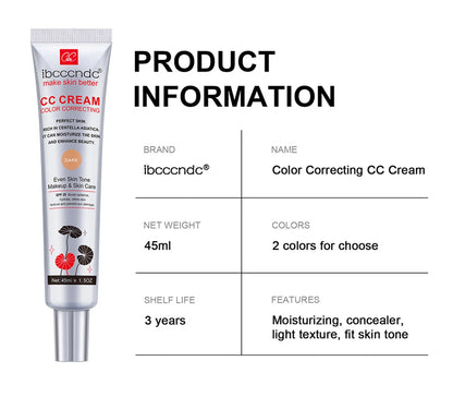Color Correcting CC Cream - Moisturizing SPF 25 Makeup Base