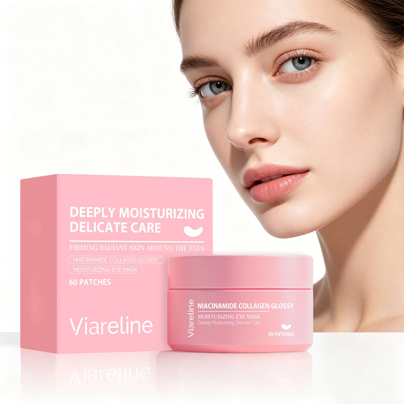Niacinamide Collagen Eye Patches for Dark Circles, Puffiness & Fine Lines - 1