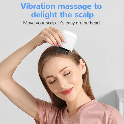 Electric Scalp Massager Comb with Vibration and Red Light Therapy for Hair Growth