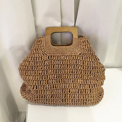 Luxury Woven Straw Beach Tote