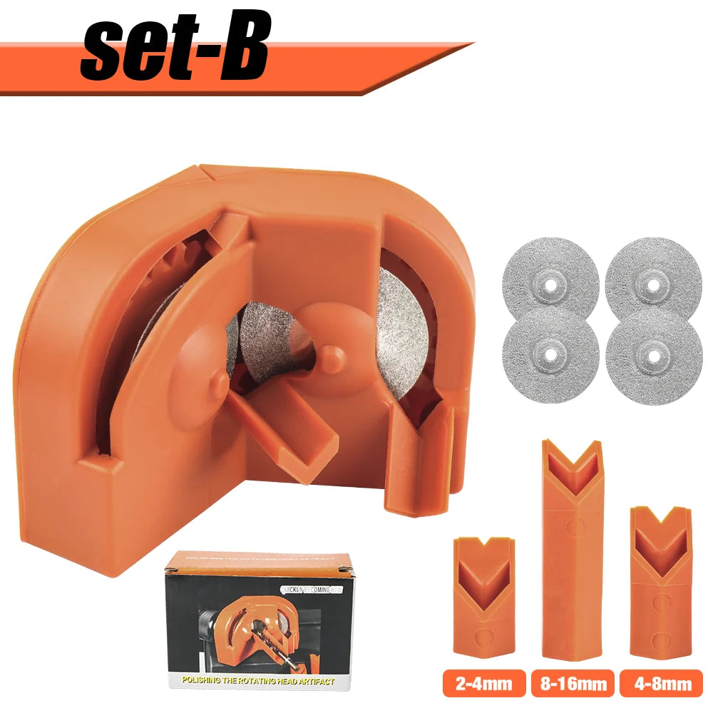 Twist Drill Bit Sharpener Tool for 2-16mm Bits - Portable Grinder Powered by Electric Drill