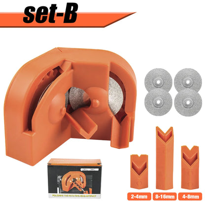 Twist Drill Bit Sharpener Tool for 2-16mm Bits - Portable Grinder Powered by Electric Drill