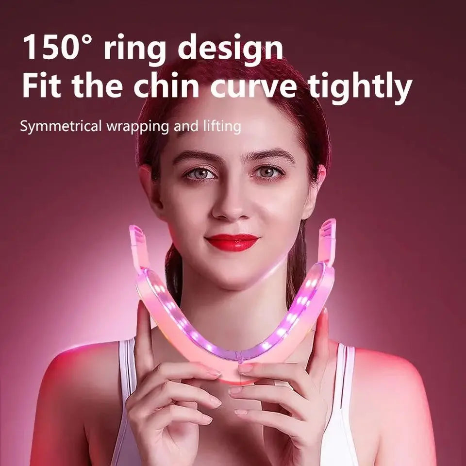 LED V-Face Lifting Massager: Photon Therapy & Vibration Slimming Device - 5