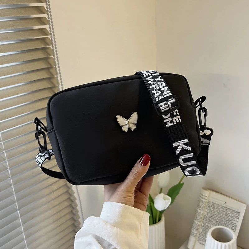 Luxury Quilted Nylon Crossbody Bag